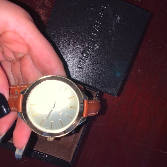 Michael Kors Leather Wrap Watch main image 4